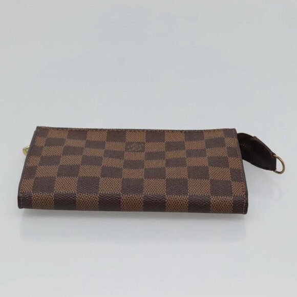 LOUIS VUITTON Damier Ebene Marais Pouch LV Auth - Picture 8 of 14